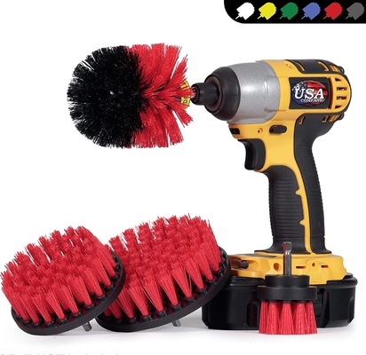 4pcs Nylon PP Drill Cleaning Brush Set Wheel Cleaning Brush